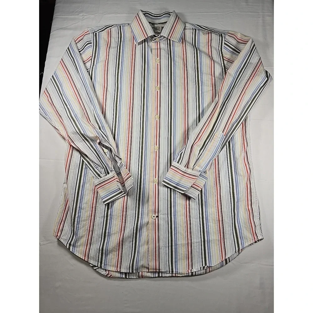 Vintage Banana Republic Stripe Button‎ Down Shirt Medium Heritage